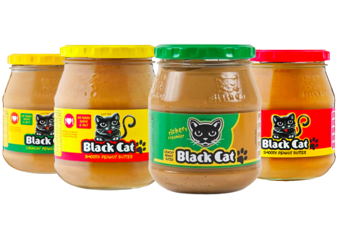 black cat peanut butter