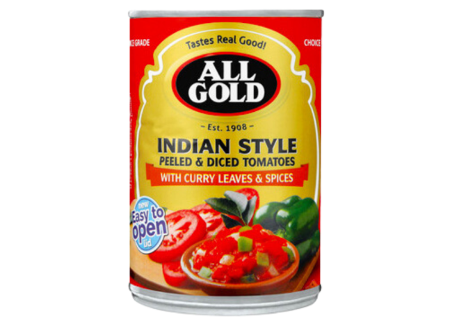 All Gold Tomatoes Diced Indian Style