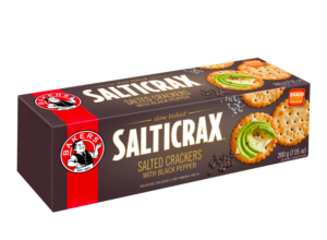 Bakers Salticrax Black Pepper Crackers