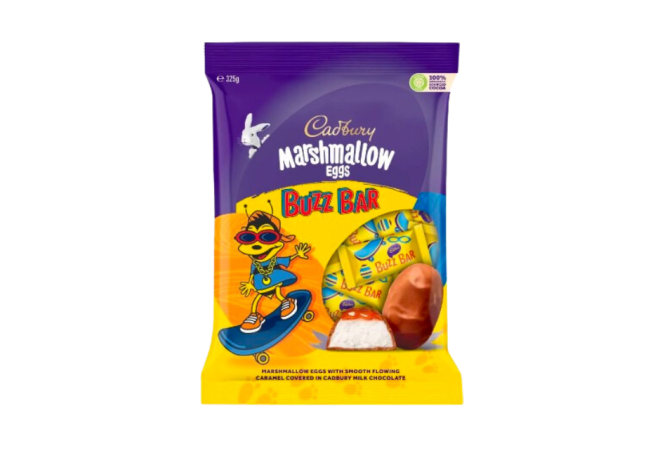 Cadbury Buzz Bar Marshmallow Eggs Bag